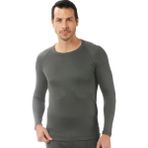 Özkan 11317 Erkek Termal Viskon Uzun Kollu Simit Yaka Body Fanila - Antrasit - XL