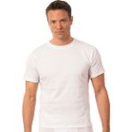 Özkan 12420 Erkek %100 Pamuklu Likrasız Penye Süprem Kumaş Kapalı Yaka Kısa Kollu T-Shirt - 2XL - Beyaz