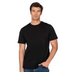 Özkan 12420 Erkek%100 Pamuklu Likrasız Penye Süprem Kumaş Kapalı Yaka Kısa Kollu T-shirt SİYAH