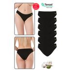 Özkan 23924 6'lı Paket Kadın Pamuklu Modal Esnek Yumuşak Slip Külot - Siyah