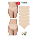 Özkan 23924 6'lı Paket Kadın Pamuklu Modal Esnek Yumuşak Slip Külot - Ten