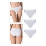 Özkan 23926 3'lü Paket Kadın Viskon Esnek Rahat Slip Külot BEYAZ