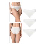 Özkan 23926 3'lü Paket Kadın Viskon Esnek Rahat Slip Külot EKRU