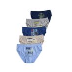 Özkan 31801 5'li Paket Erkek Çocuk Karışık Renkli Desenli Pamuklu Yumuşak Rahat Slip Külot KARIŞIK RENK