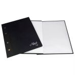 Özkan Menü Kabı 18X23 6 Sayfalı Cilt Bezli A5 Siyah