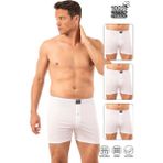 Özkan Underwear Özkan 0041 3'lü Paket Erkek %100 Pamuklu Şardonlu Klasik Rahat Kesim Havlu Bel Süprem Penye Boxer - 2XL - Beyaz