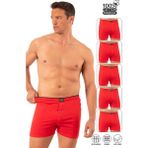 Özkan Underwear Özkan 0041 5'li Paket Erkek %100 Pamuklu Şardonlu Klasik Rahat Kesim Havlu Bel Süprem Penye Boxer - XL - Kırmızı