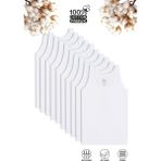 Özkan Underwear Özkan 0702 10'lu Paket Erkek Çocuk %100 Pamuklu Süprem Esnek Rahat Kalın Askılı Atlet - 9 - 10 Yaş - Beyaz