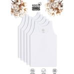 Özkan Underwear Özkan 0702 5'li Paket Erkek Çocuk %100 Pamuklu Süprem Esnek Rahat Kalın Askılı Atlet - 9 - 10 Yaş - Beyaz