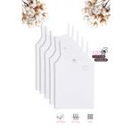Özkan Underwear Özkan 0817 5'li Paket Kız Çocuk%100 Pamuklu Ribana Esnek Rahat Önü Taşlı İp Askılı Atlet BEYAZ