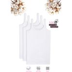 Özkan Underwear Özkan 1610 3'lü Paket Kız Çocuk %100 Pamuklu Ribana Yakası Dantel Detaylı İnce Askılı Örme Atlet - 3 - 4 Yaş - Beyaz