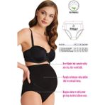 Özkan Underwear Özkan 23582 2'li Paket Kadın Siyah Ten Karışık Paket Pamuklu Likralı Süprem Hamile Lohusa Yüksek Bel Bato Külot - Siyah - Ten