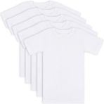 Özkan Underwear Özkan Underwear Özkan 0706 5'li Paket Erkek Çocuk %100 Pamuklu Ribana Esnek Rahat Yarım Kol Kapalı Yaka Fanila T-shirt - 3 - 4 Yaş - Beyaz