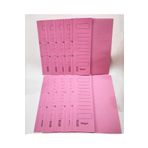 ÖZKAN Yarım Kapaklı Telli Dosya A4 Boy Karton 24x32 Pembe (10 ADET)