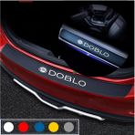 Özkaş Fiat Doblo Için Bagaj ve Kapı Eşiği Karbon Oto Sticker - Renkli - Standart