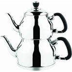 Özkent K-334 3.2+1.7 lt Siyah Kulp Symbol Mega Çaydanlık