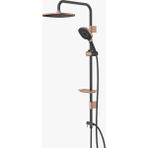 Özkoca Yapı Market Coral Siyah Bronz Tall Sistem Duş Seti