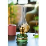 ÖZLEVENT Klasik Yeşil Gaz Lambası 250 ml Kandil Yakıtı 50 Cm Fitil