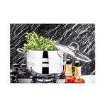 Özlife 4004 Ekin 20x10 cm Sade Çelik Tekli Tencere
