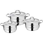 Özlife Ada Sade 3'lü Güveç Tencere Seti