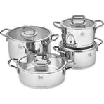 Özlife Hüma 8 Parça Gümüş Paslanmaz Çelik Tencere Seti