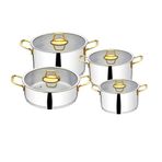 Özlife Hüma Sade 8 Parça Tencere Seti