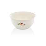 Özmet OZM127 Yuvarlak Kase, Plastik, Çiçek Desenli, 2 LT
