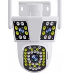Ozmik CMR70 6K 12MP Wifi IP Dış Mekan Hareket İzleme PTZ Üç Lens Beyaz Güvenlik Sistemi Kamera