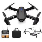 Ozmik E88 Siyah HD Çift Kamera Wifi FPV Katlanabilir Quadcopter Drone