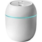 Ozmik Hava Nemlendirici USB Mini Su Difüzör LED Lamba Buhar Makinesi H20 Humidfer 300 ml - Beyaz