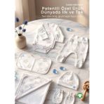 OZMOZ Clean&safe Organik Steril Temizlenmiş Hastane Çıkış Seti-6 Parça - Prematüre - Ekru
