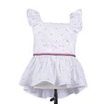 Ozmoz Fırfırlı Beyaz Yazlık Kız Çocuk Bluz (2 Yaş)