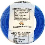 Öznur 1.5 mm Nya Mavi 100 m %100 Bakır Kablo