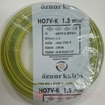 Öznur 1.5 mm Nya Sarı Yeşil 100 m %100 Bakır Kablo