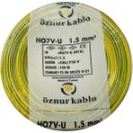 Öznur 1.5 Nya Tam Bakır 1.5 mm 100 m Kablo