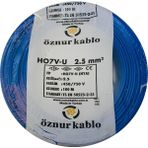 Öznur 2,5 Luk Nya Mavi Elektrik Kablosu 100 M Kaliteli Malzeme ile Uzun Ömürlü Kullanım Sunar