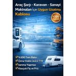 ÖZNUR 5 Mt. Siyah 3X2.5 Mm² Ttr Kablolu Tekli Kauçuk Topraklı Priz Uzatma Kablosu