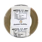 Öznur H07V-K 1.5 mm Kahverengi Nyaf Çok Telli Halojen Free Kablo