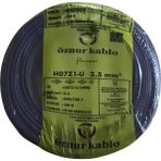 Öznur Kablo 2,5 Mm² Nya-Hf Yanmaz Kablo Siyah