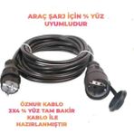 Öznur Kablo 3 x 4 mm 15 mt Uzatma Kablosu Siyah Elektrik Tesisat Malzemeleri Dış Mekan Uyumlu