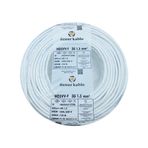ÖZNUR Marka%100 Bakır 3X1.5 mm TTR Elektrik Kablosu (BEYAZ, 20 METRE)