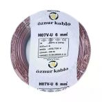 Öznur Nya 6 Mm Kablo Kahverengi 100 Metre