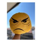 Özpak Büyük Boy Sinirli Emoji Yastık Hediyelik Yastık Seyahat Boyun Yastığı