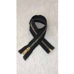 Ozpas Fermuar Siyah Metal Gold Diş 60cm