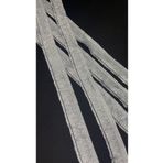 Ozpas Püskül Saçak Gri Gümüş Simli 3.5cm En 5mt.