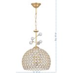 Özpolat Aydınlatma Hürrem Fiskiyeli Taşlı Sarkıt Avize 25 cm (Gold) - 1