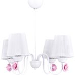 Özpolat Aydınlatma Samara 4 Lü Avize Beyaz (Beyaz Şapkalı)