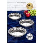 ÖzSa Home 3'lü Lüx Çelik Salata Meyve Tabağı Salata Kasesi Seti Mısır Kasesi 23-27-30 Tabak Kase Seti