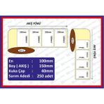 Özsaraç Etiket 100X150 Eco Termal Etiket ( 250 Li ) 10 RULO 2500 ADET