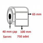 Özsaraç Etiket 100x65 mm 750'li Kuşe Etiket